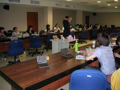 中壢壢新醫院，舉辦醫護人員護理芳療訓練課程2008年9月份